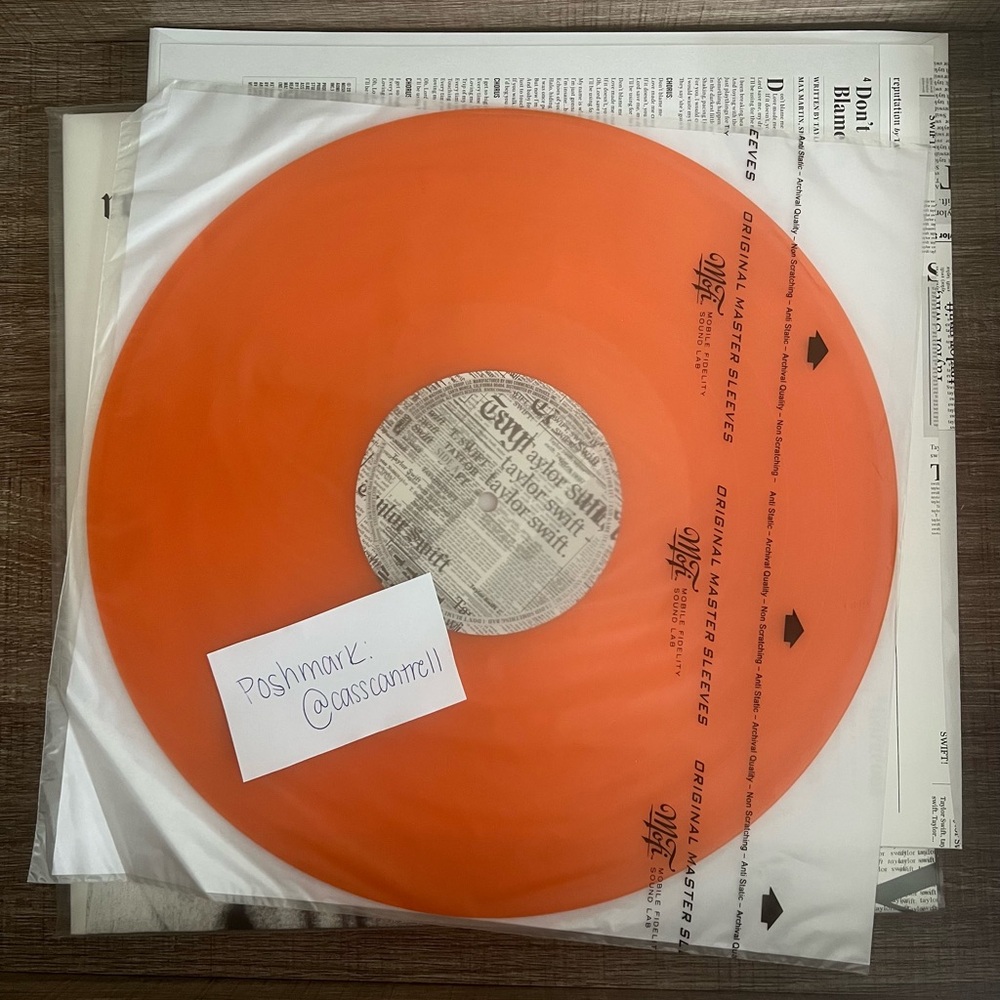 Orange FYE Reputation Vinyl Record - Picture 5 of 8